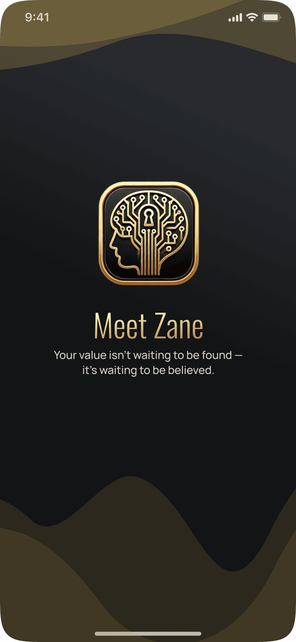 Zane app splash screen